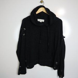 Vintage Havana Criss Cross Hoodie Sweater Large